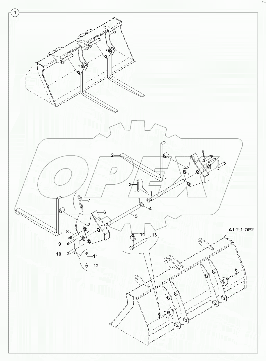  SHOVEL, FORKLIFT MOUNTED A80001 -