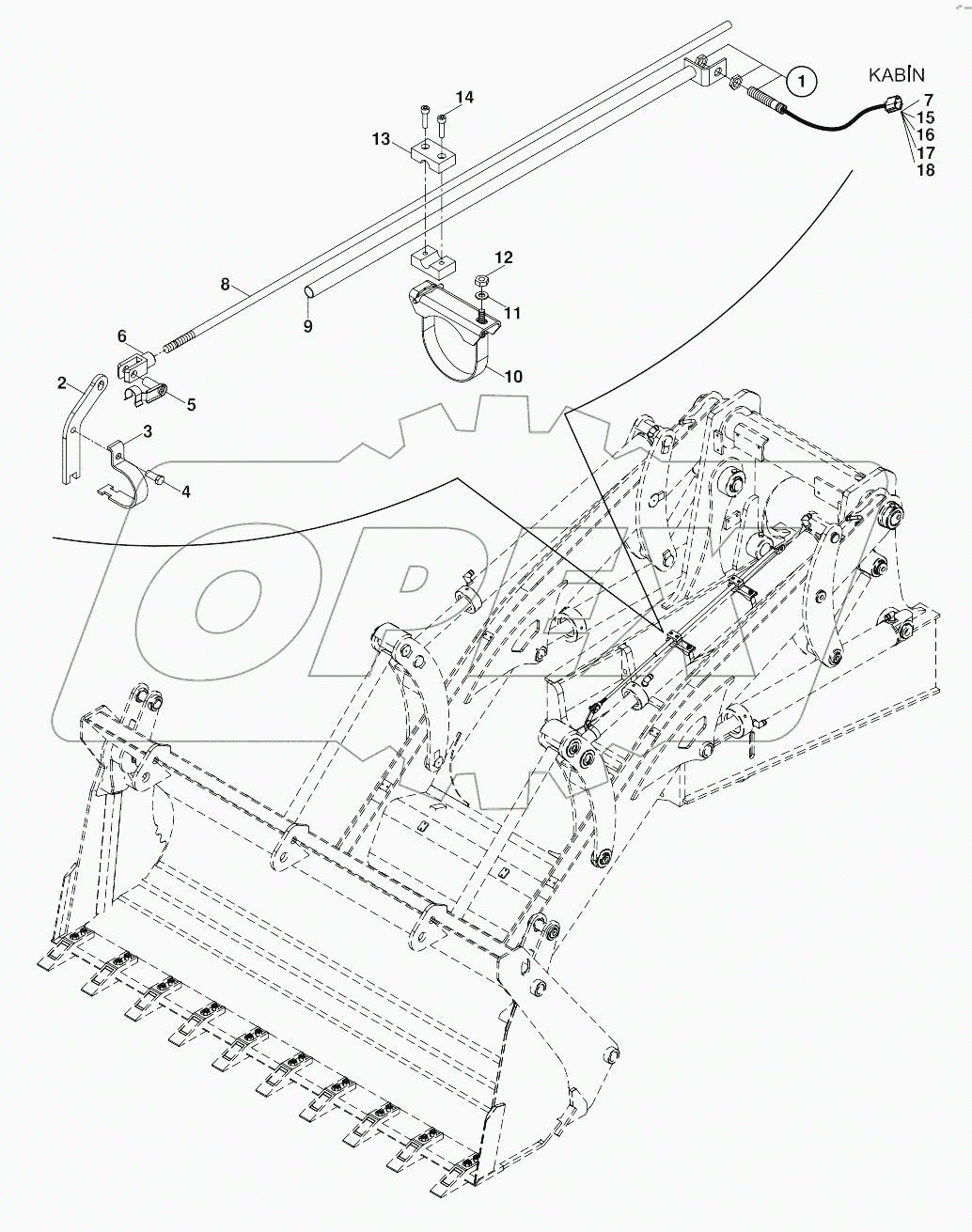  SHOVEL LEVELLING MECHANISM A80001 -