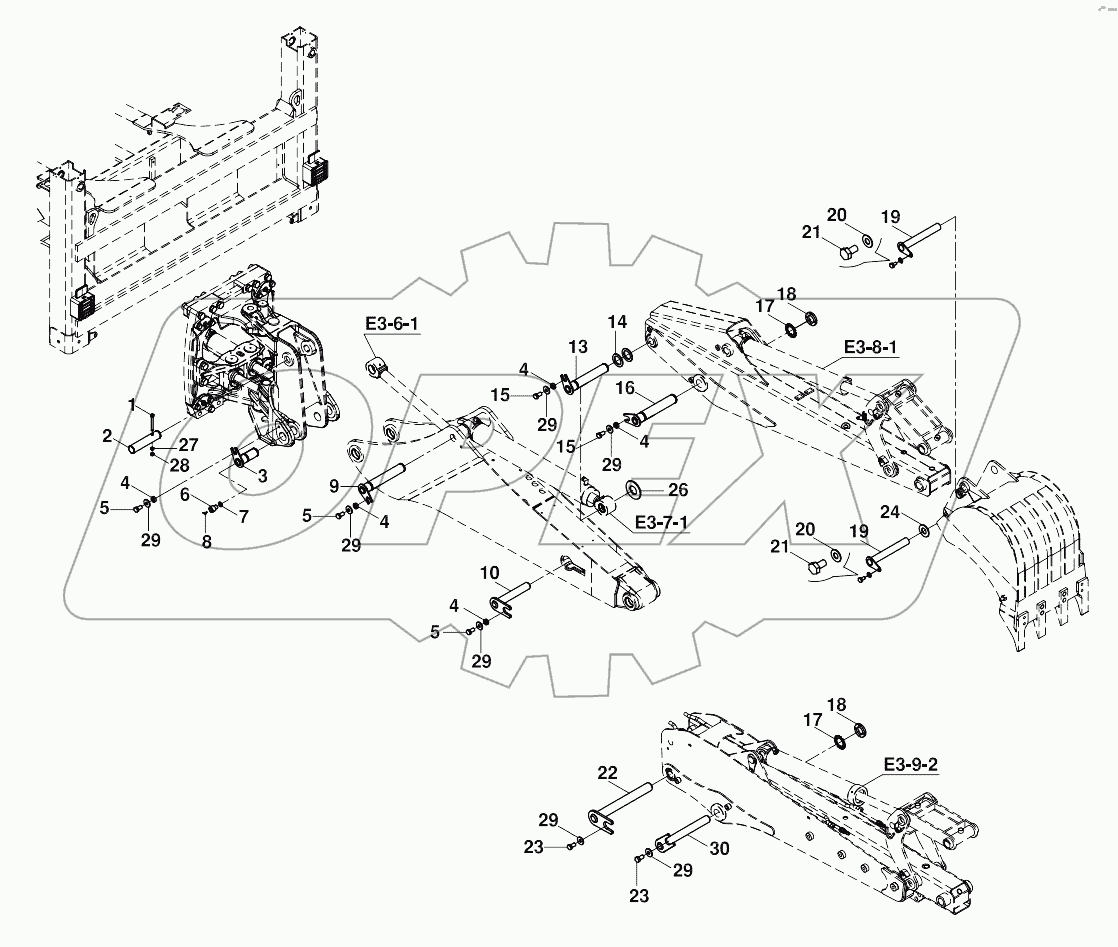  MOUNTINGS, BACKHOE COMPONENTS A80428 -