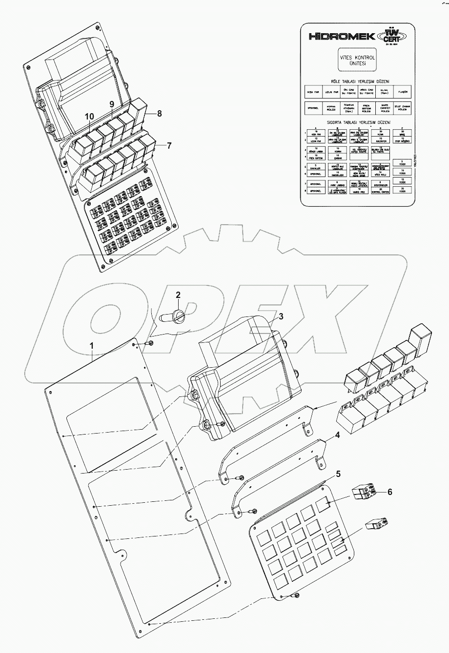  FUSE BOX & RELAYS AND LAYOUT A80001 -