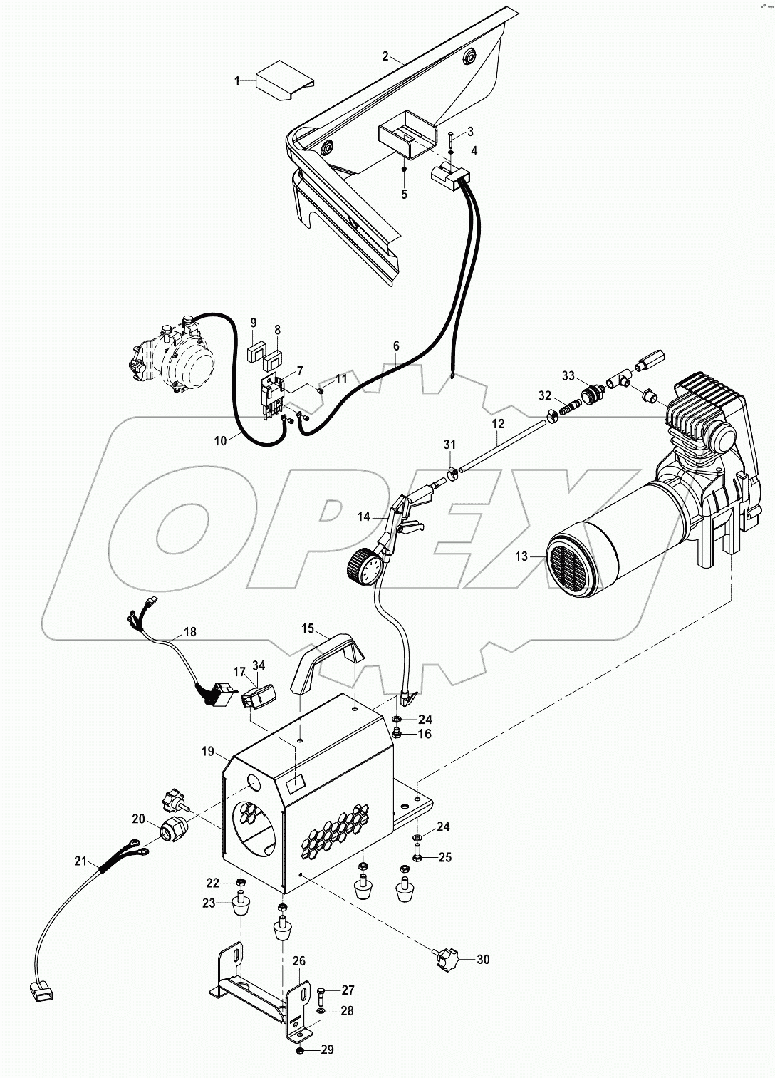  COMPRESSOR ELECTRIC CONNECTIONS A80001 -