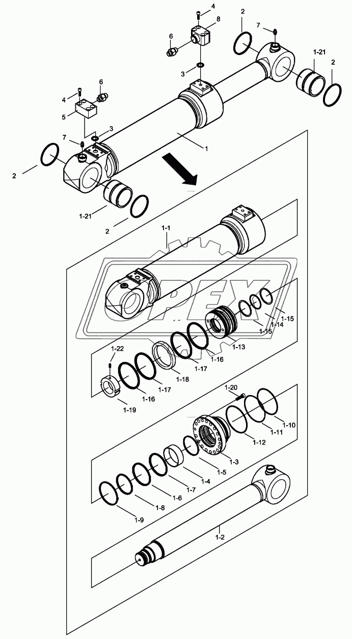 DOZER BLADE CYLINDER 1