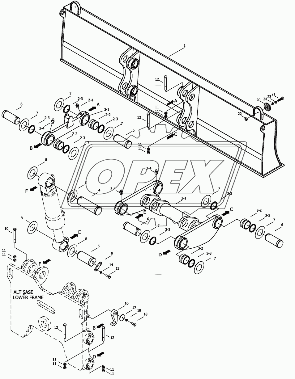 DOZER BLADE MOUNTING 1