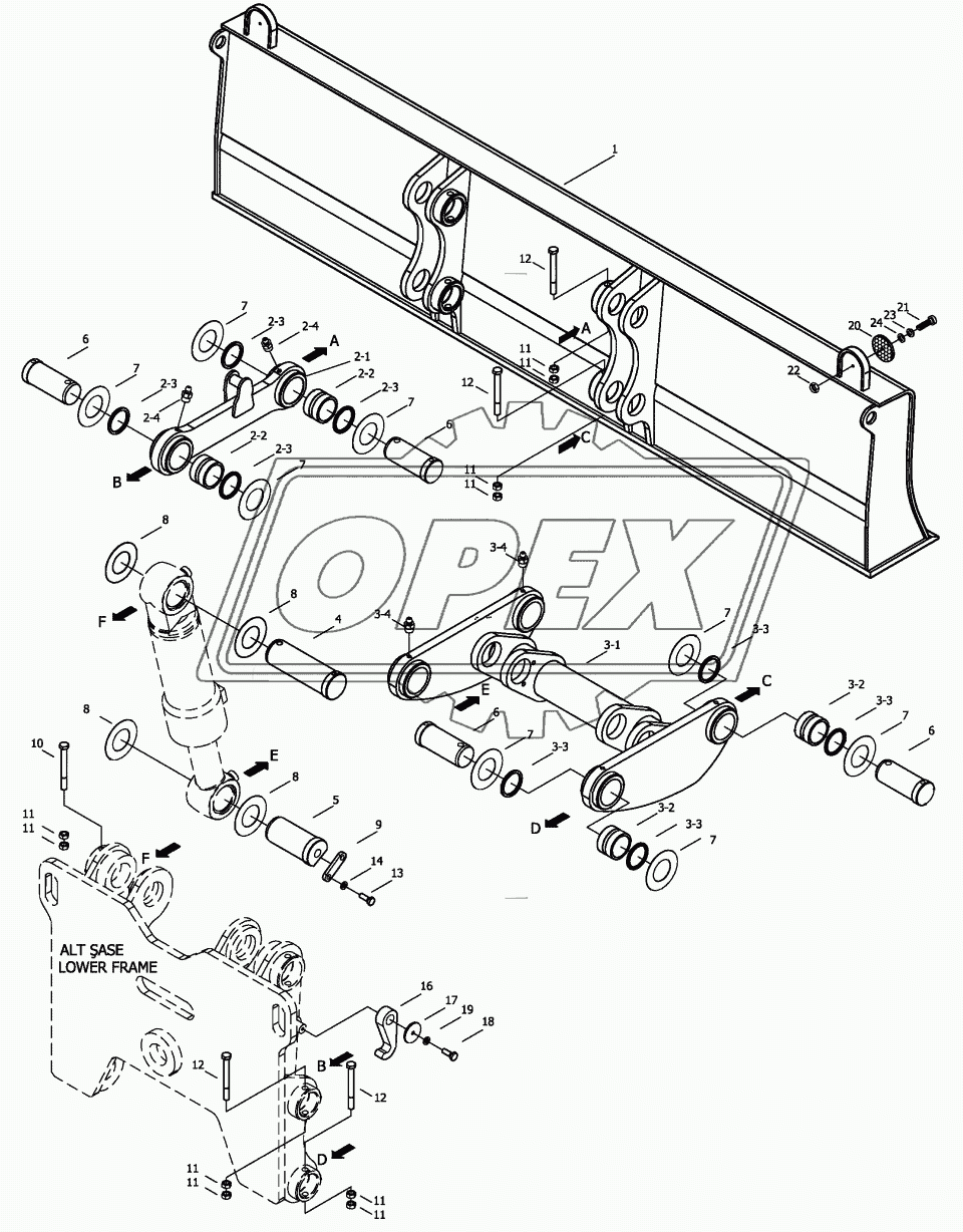 DOZER BLADE MOUNTING 2