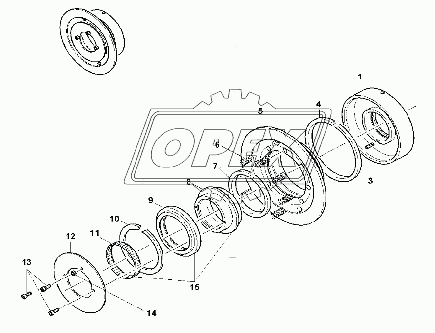 BRAKE PISTON - FRONT AXLE