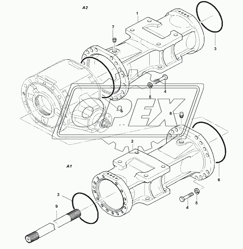 AXLE CASING - REAR AXLE