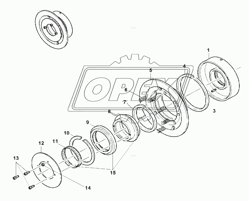 BRAKE PISTON - REAR AXLE