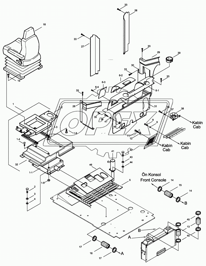 CAB INTERIOR MOUNTING 1