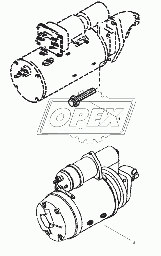 STARTING MOTOR MOUNTING