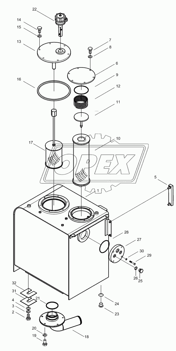 HYDRAULIC TANK MOUNTING