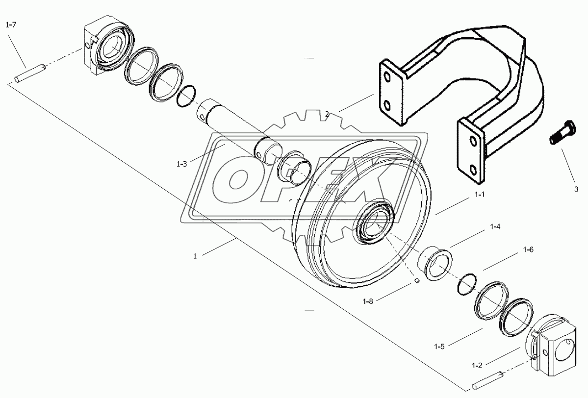 IDLER ASSEMBLY AND YOKE