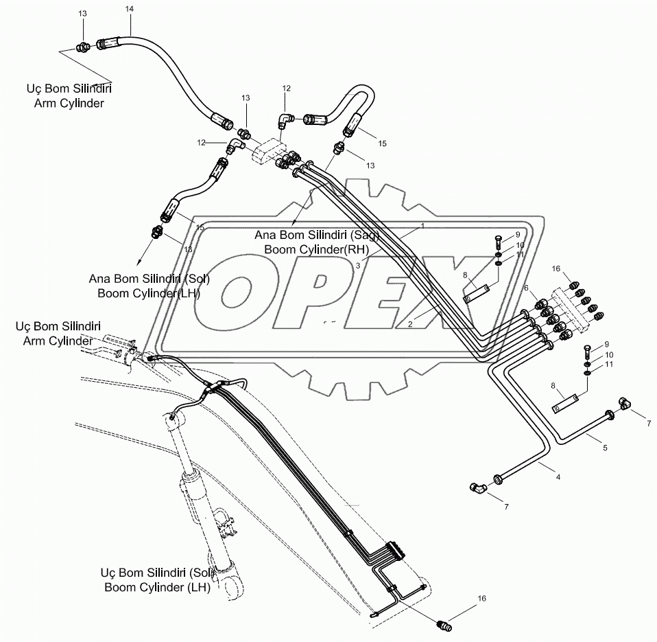 LUBRICATION PIPING MOUNTING