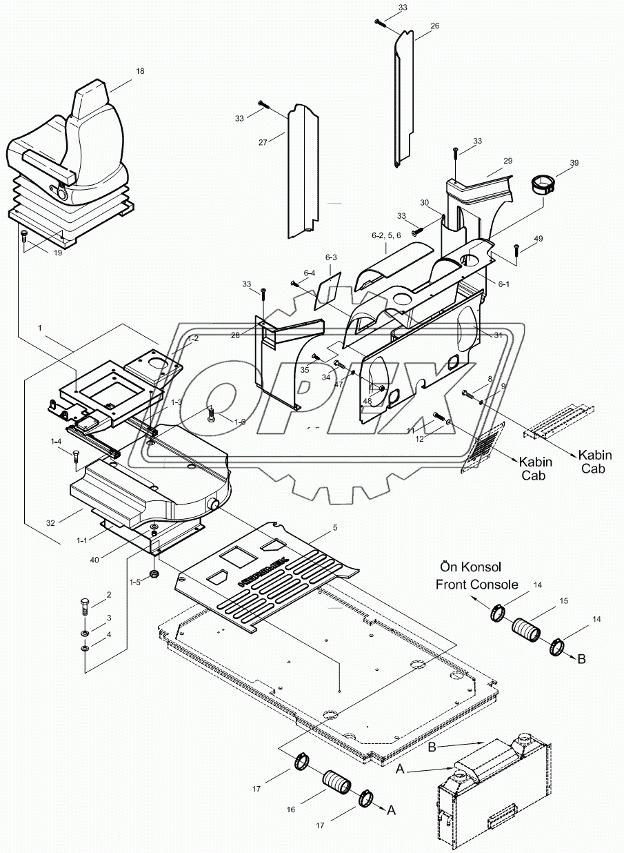 CAB INTERIROR MOUNTING