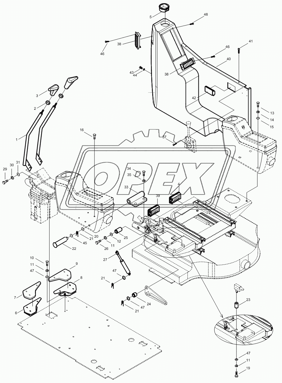 CAB INTERIOR MOUNTING