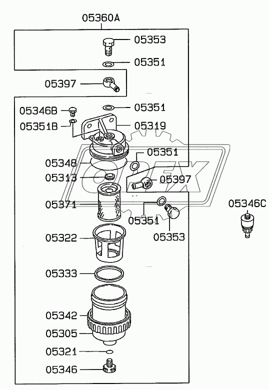 FUEL LINE AND WATER SEPARATOR