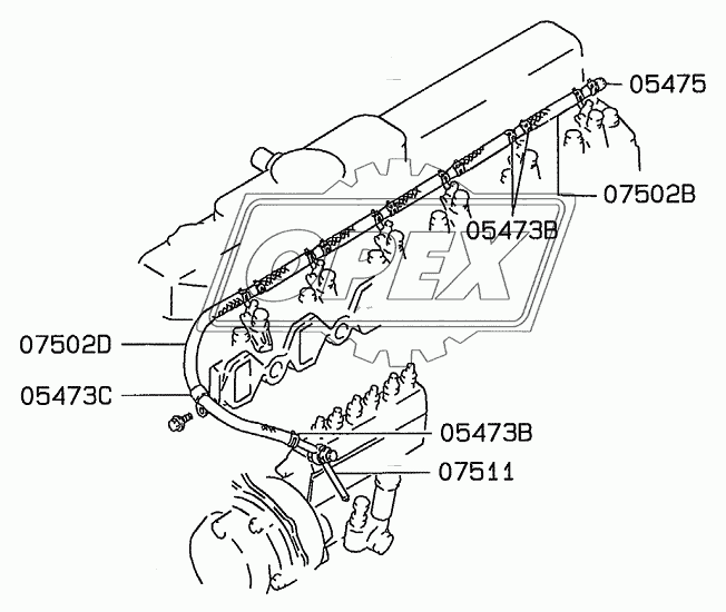 FUEL RETURN HOSE