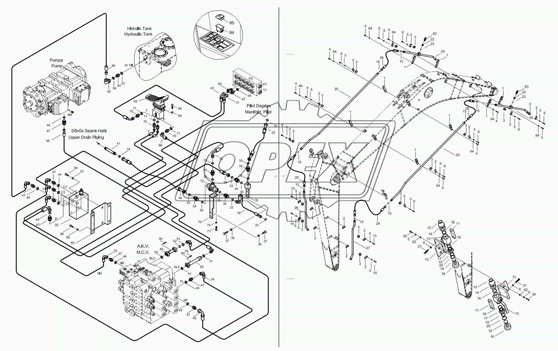 DOUBLE ACTING PIPING