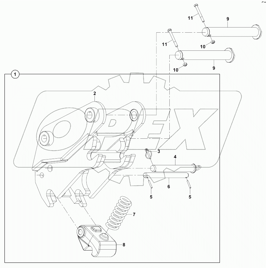  QUICK COUPLER, BACKHOE (OP) B060001 -