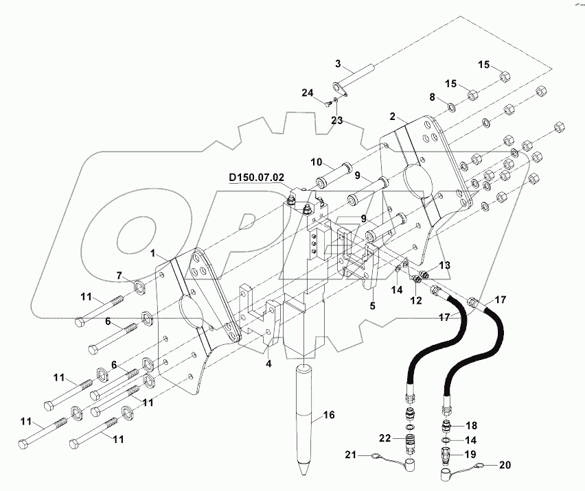  BREAKER MOUNTING (TOKU) (OP) B060001 -