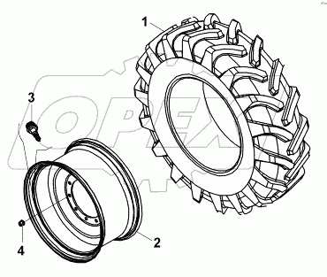  WHELL & TIRE GROUP, FRONT B060001 -