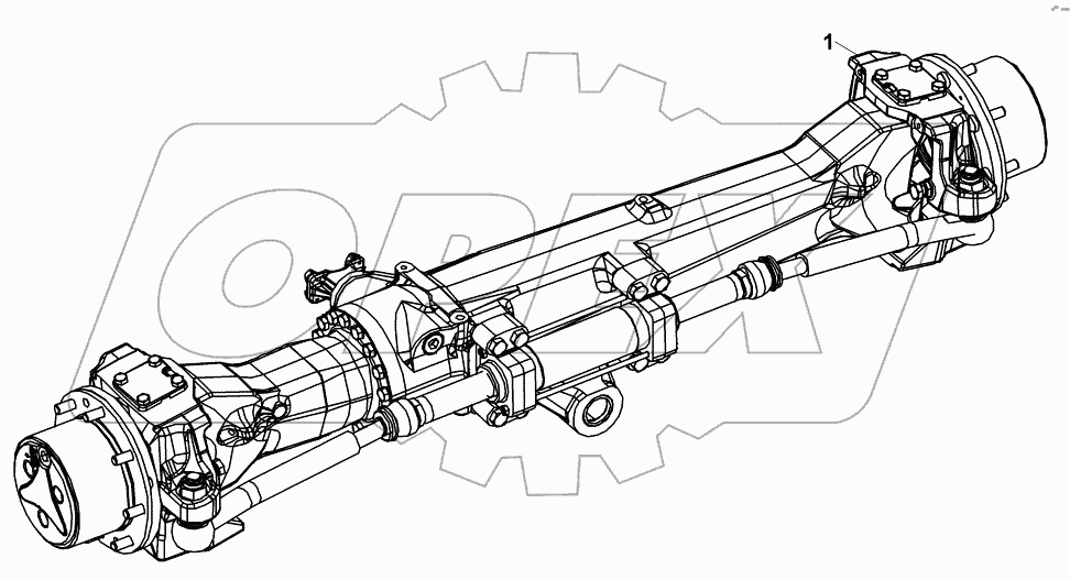 FRONT AXLE B060250 -