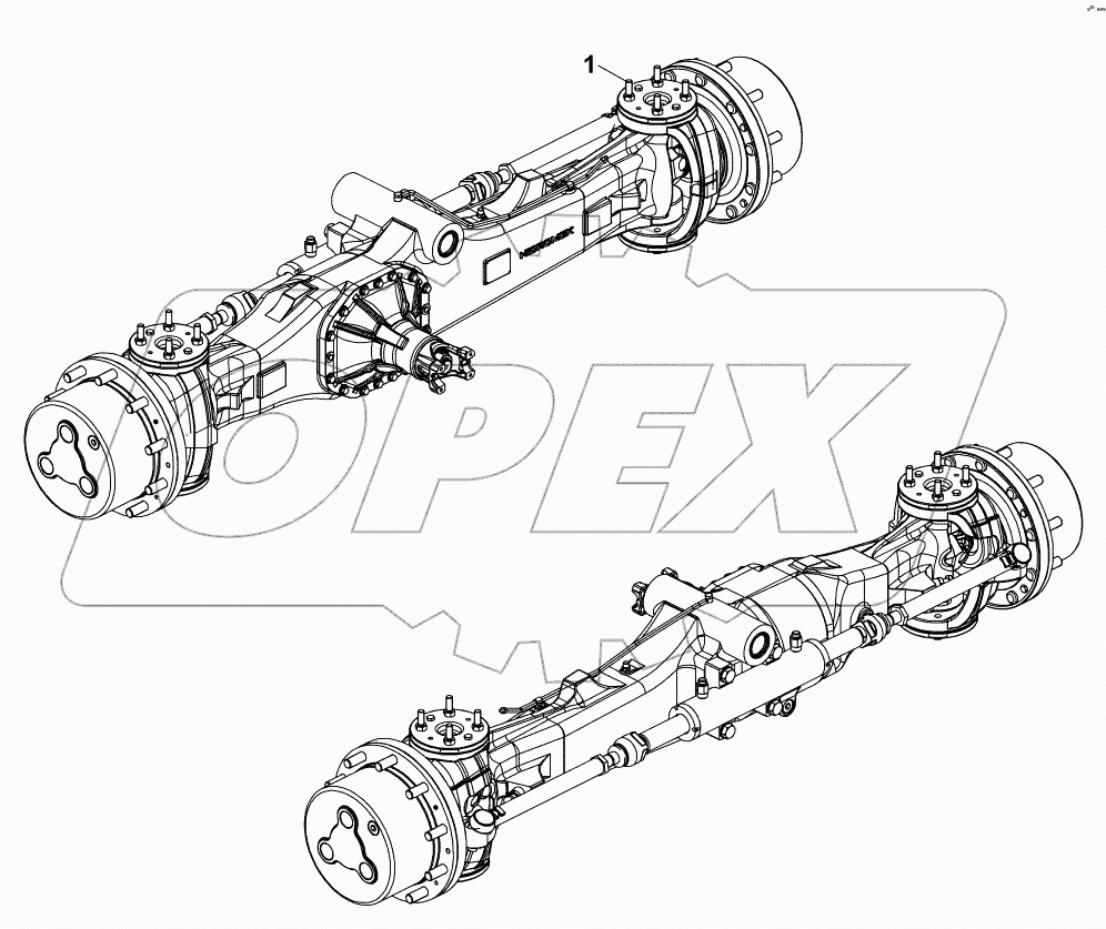  FRONT AXLE, HMK B062099 -