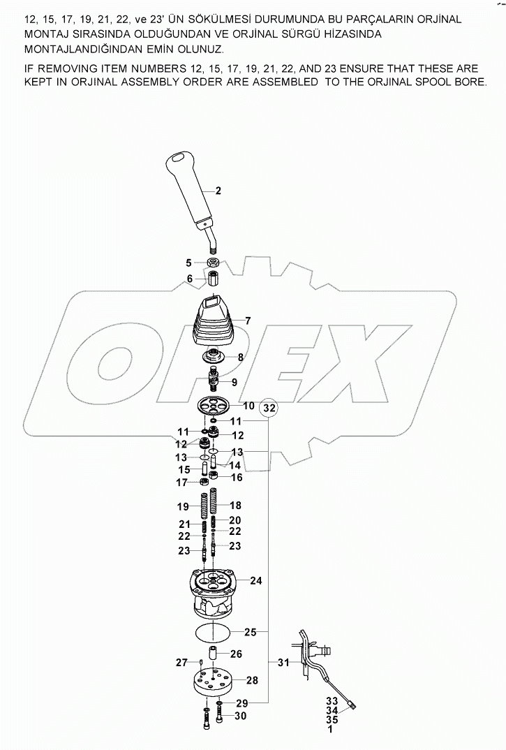 REMOTE CONTROL VALVE, LEFT B060001 -
