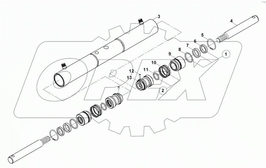  QUICK COUPLER CYLINDER, LOADER B060001 -
