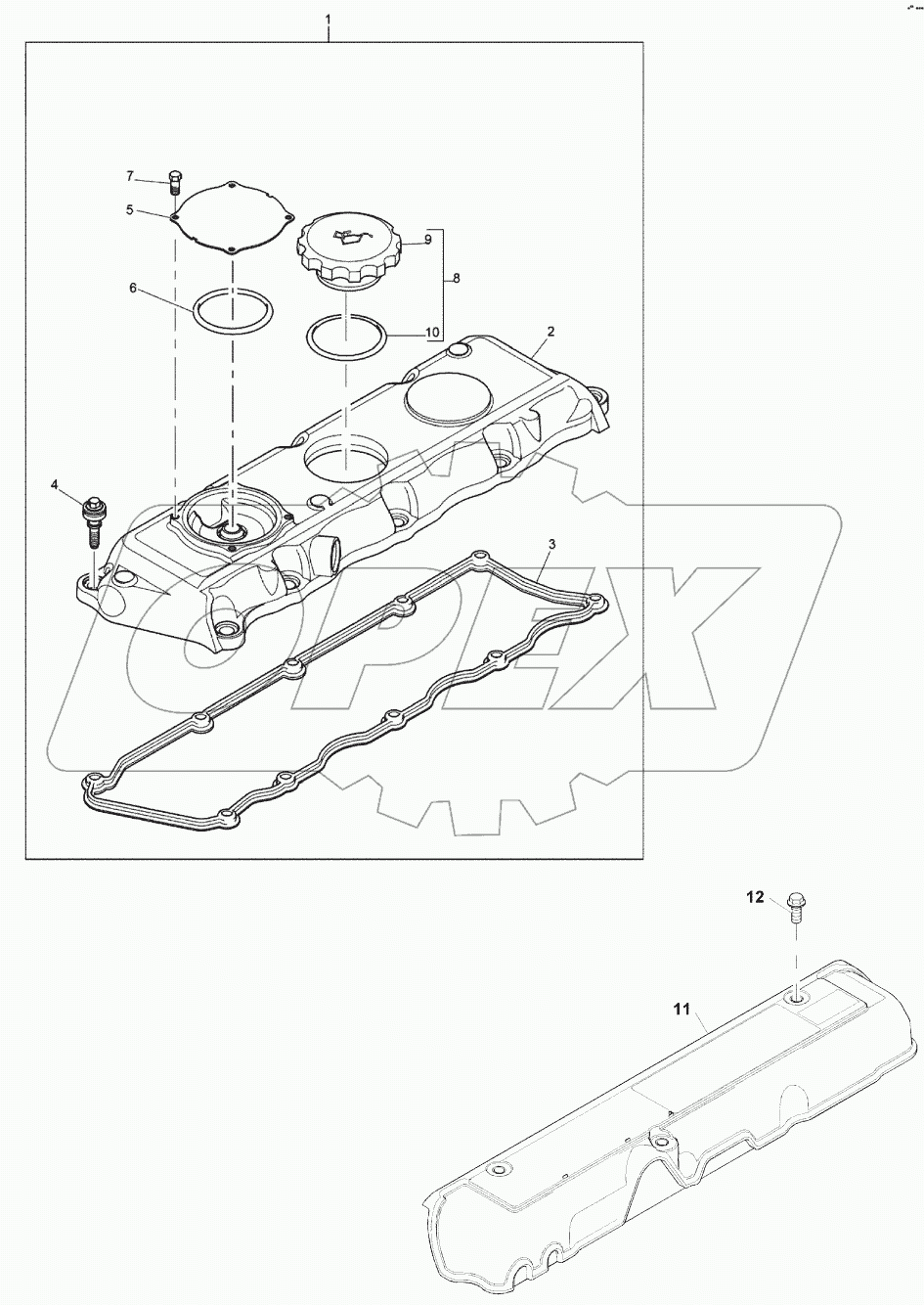  CYLINDER HEAD COVER B060001 -