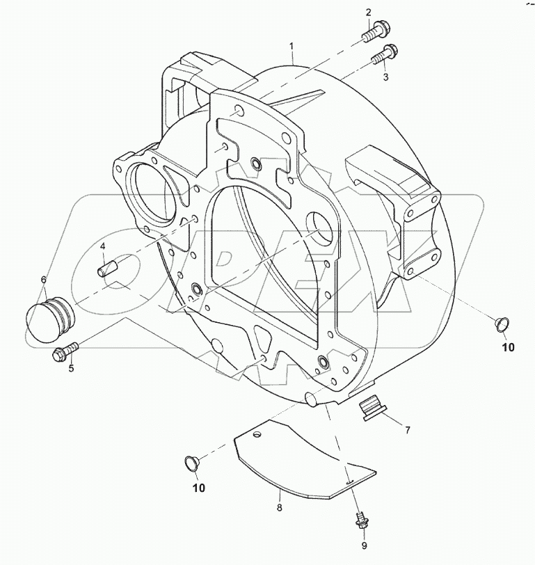  FLYWHEEL HOUSING B060001 -