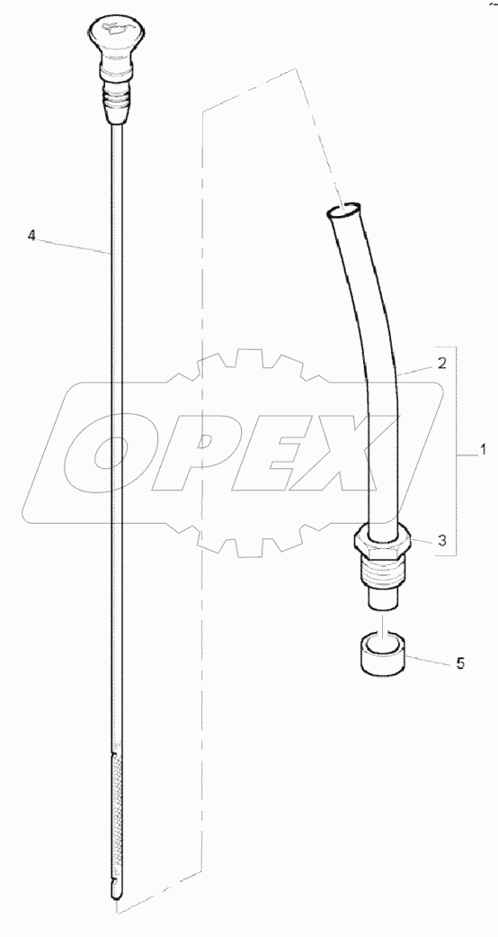  DIPSTICK & FILLER TUBE B060001 -