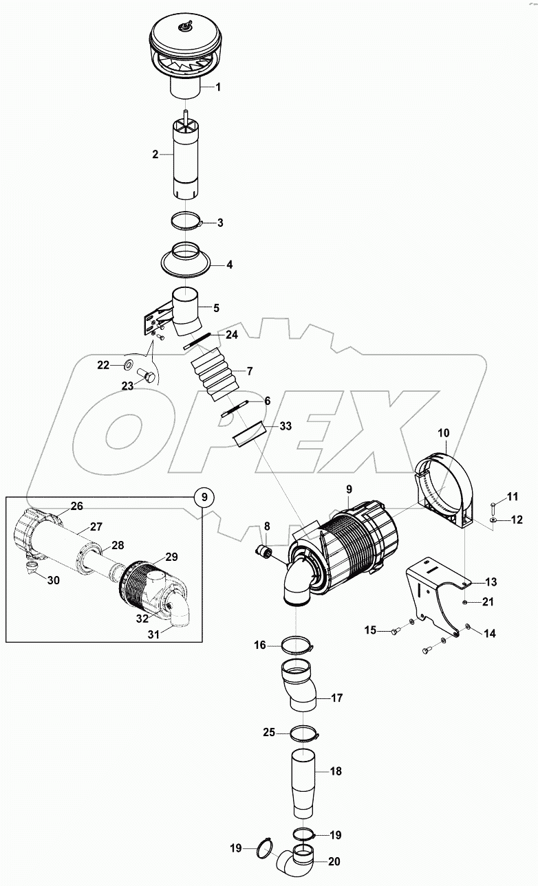  AIR INTAKE SYSTEM B060001 -