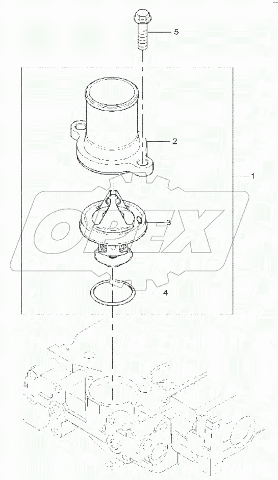  WATER OUTLET HOUSING B060001 -