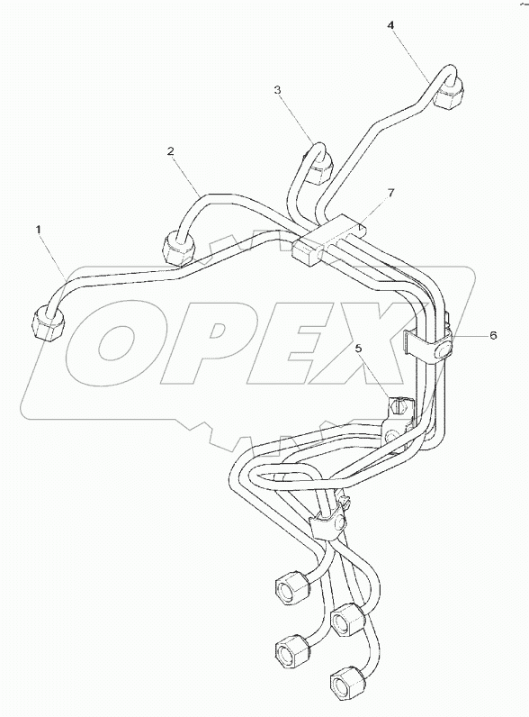  HIGH PRESSURE FUEL PIPES B060001 -