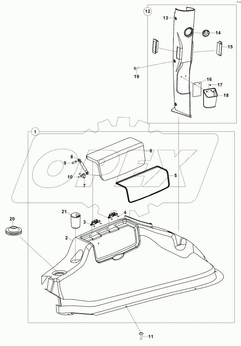  CONSOLE, LH B060001 - B061692