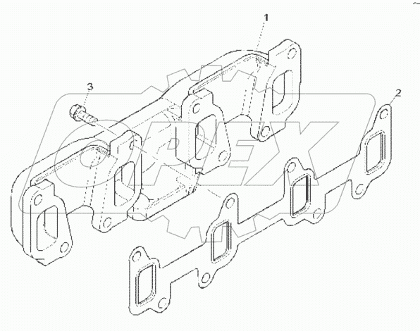  EXHAUST MANIFOLD B060001 -