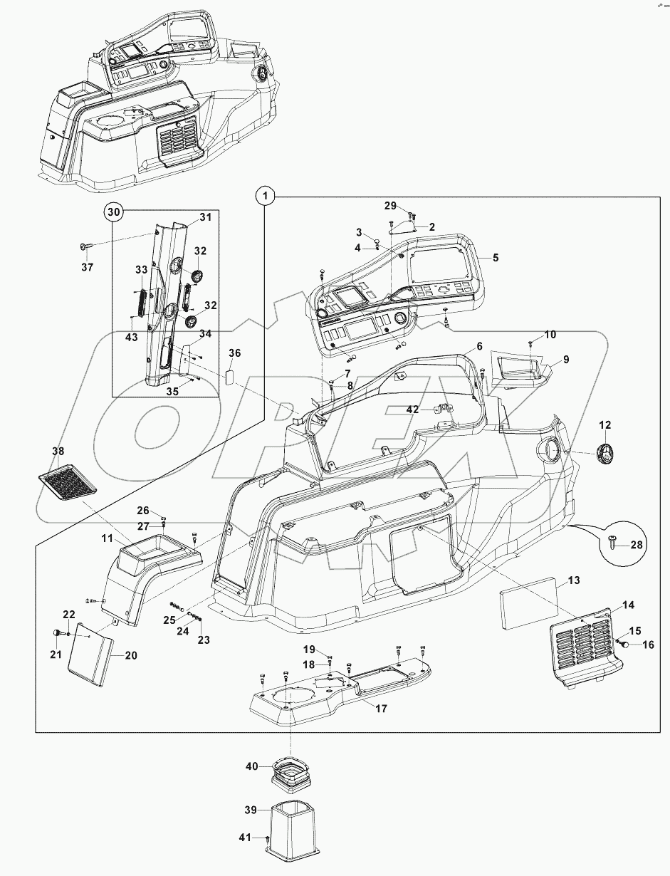  CONSOLE, RH B061693 -