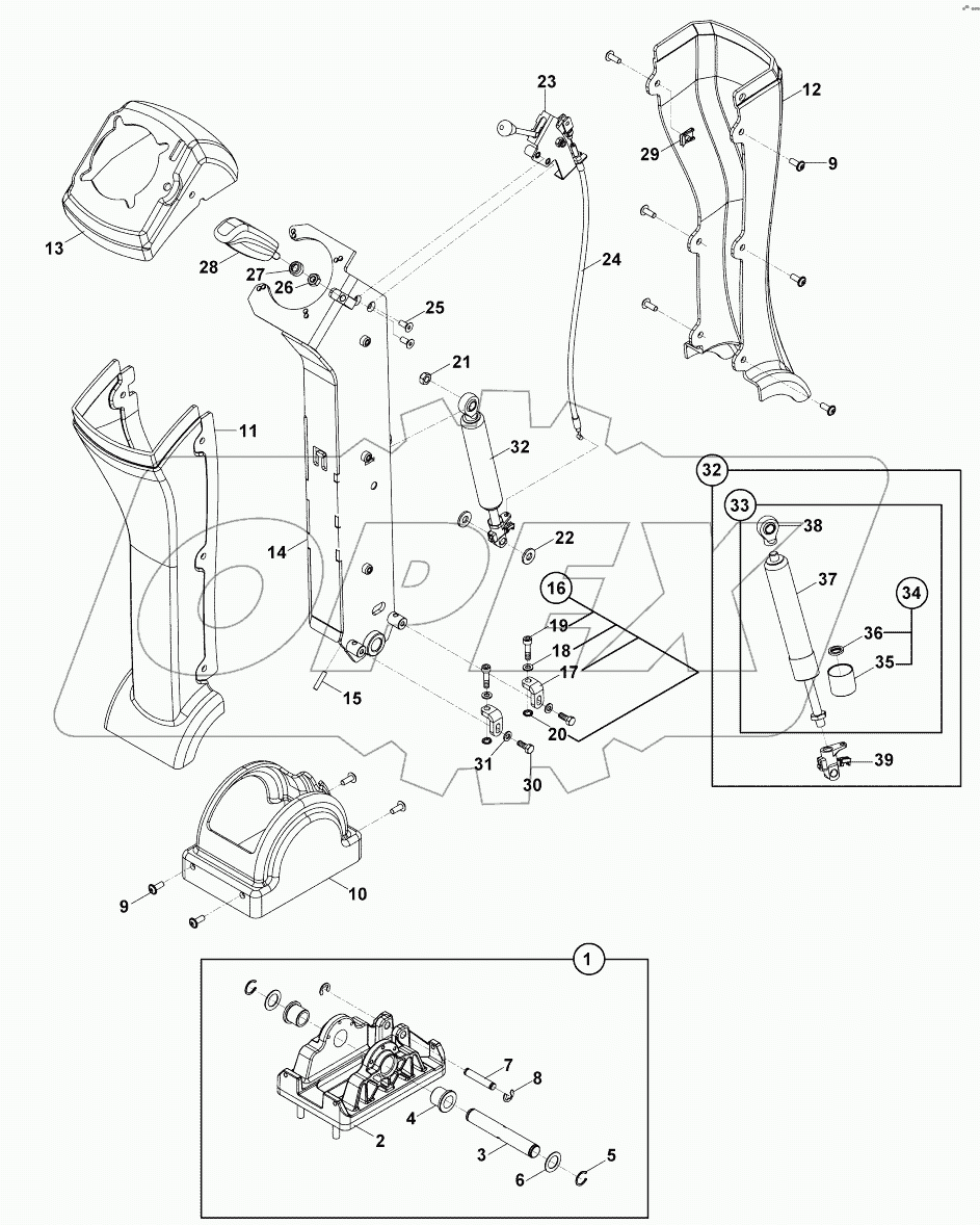  JOYSTICK MECHANISM, LH B060005 -