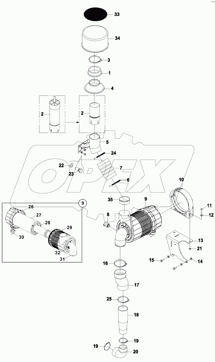  AIR INTAKE SYSTEM B060001 -