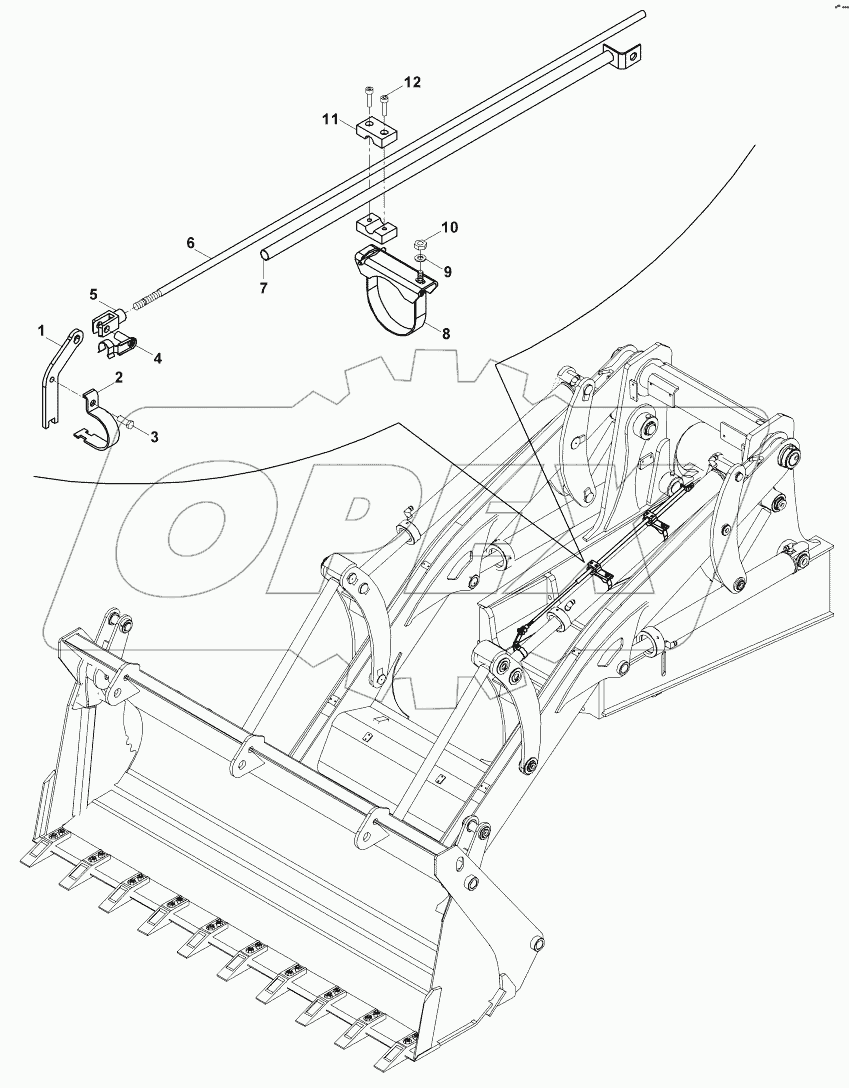  LOADER ARM MOUNTING (2) B060001 -