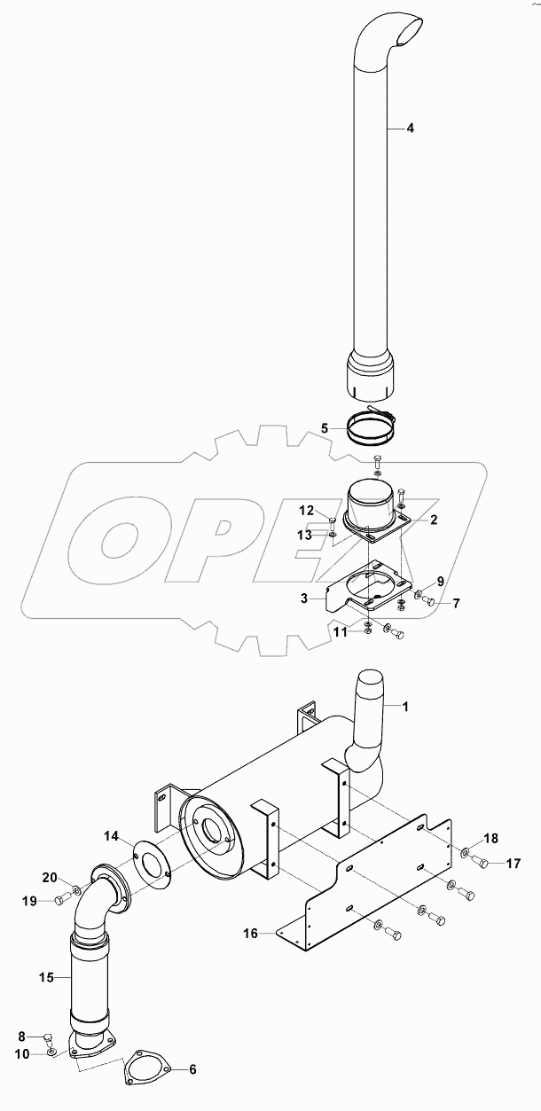  EXHAUST MOUNTING B060001 -