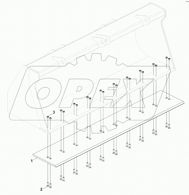  CUTTING EDGE, SHOVEL (OP) B060001 -