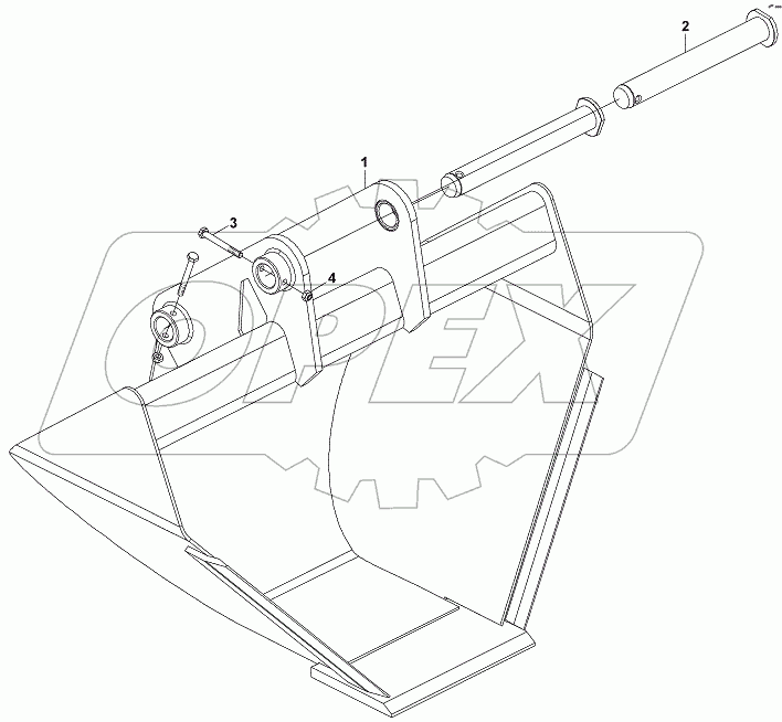  BUCKET, BACKHOE (TRAPEZE) (OP)