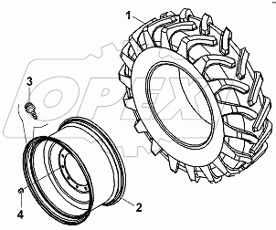  WHELL & TIRE GROUP, FRONT
