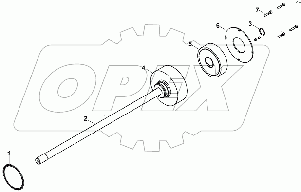  TRANSMISSION, SHAFT GROUP PTO (STANDARD)