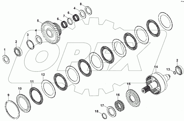  TRANSMISSION, CLUTCH GROUP  (LUCK- UP)