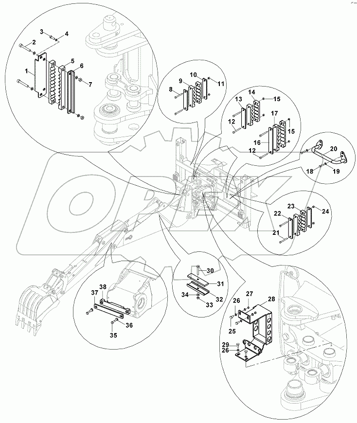  HOSE HOLDER SET (STD. ARM)