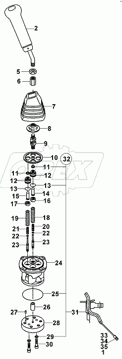  REMOTE CONTROL VALVE, LEFT