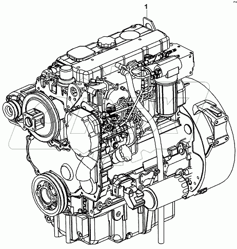  ENGINE, PERKINS 1104D-44TA