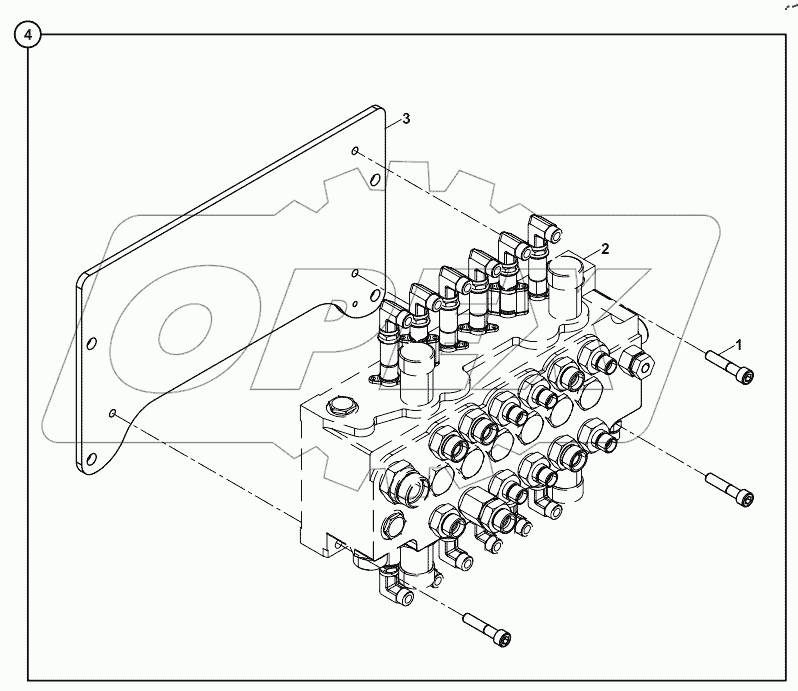  CONTROL MECHANISM, BACKHOE, JOYSTICK A60001 -